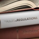 Law book of 401k rules and regulations.