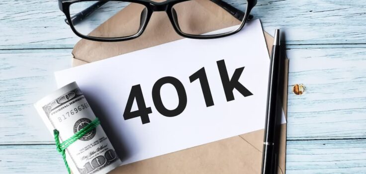 401K written on a paper.